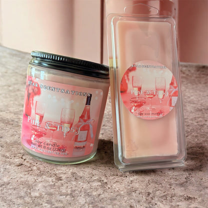 Pink & Tipsy Candle & Wax Melt