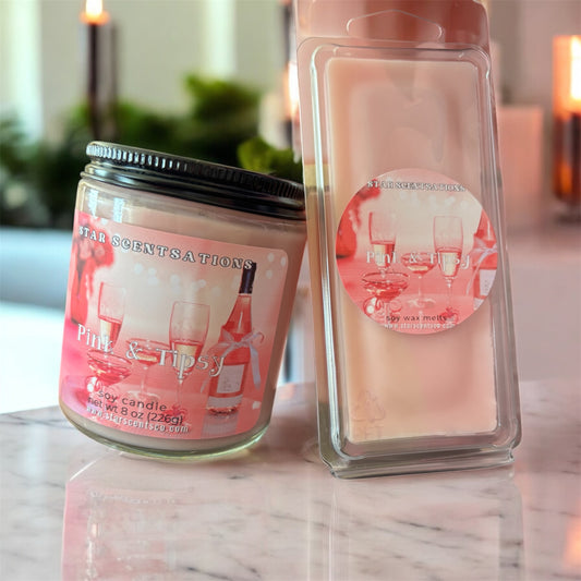 Pink & Tipsy Candle & Wax Melt