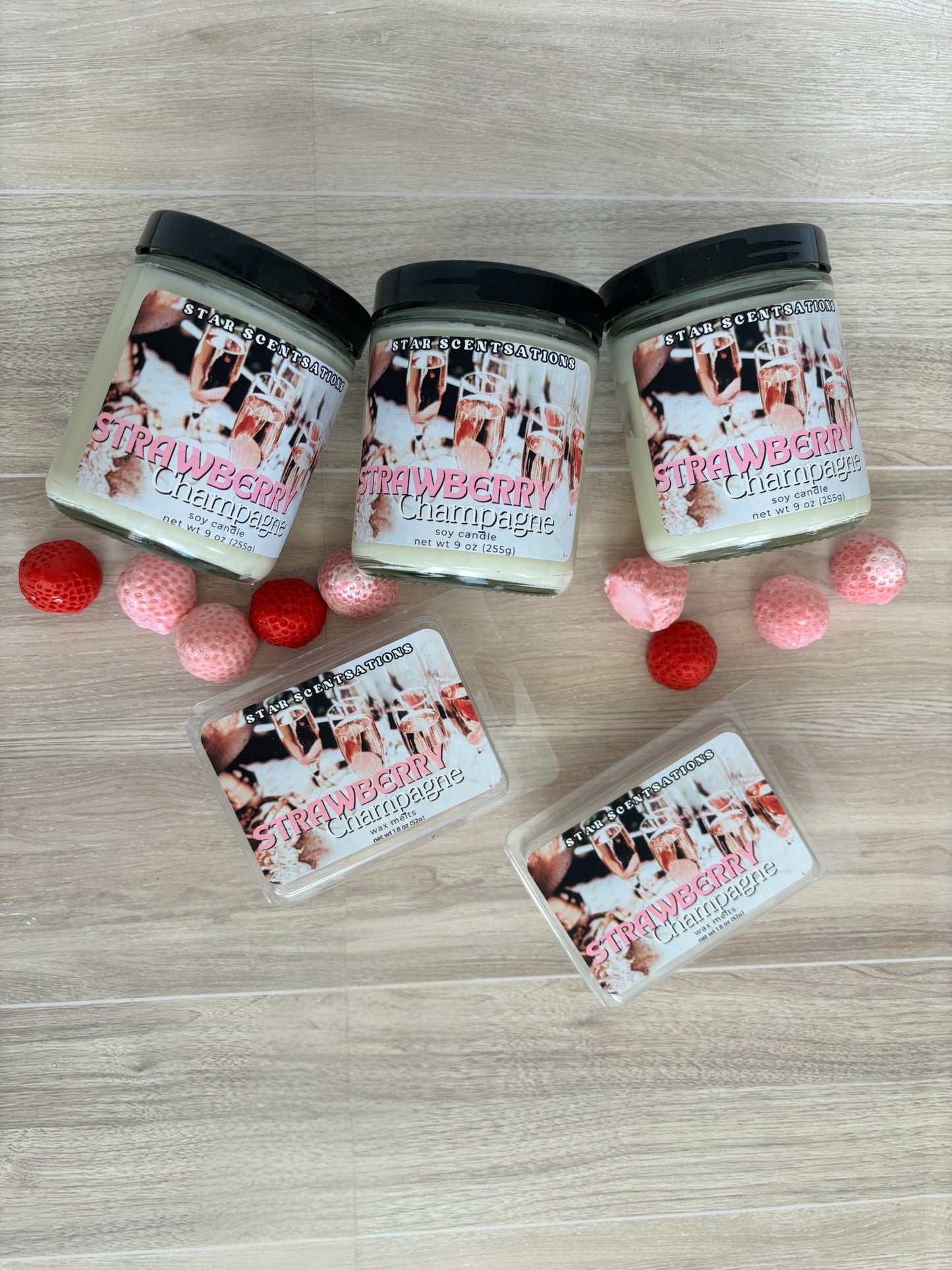 Strawberry Champagne Candle