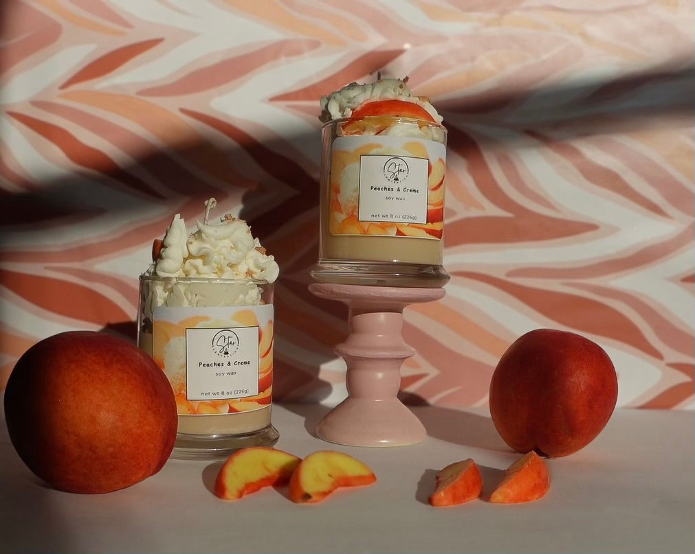 Peaches & Crème Dessert Candle