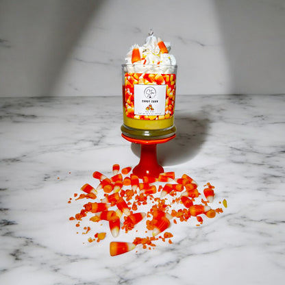 Candy Corn Dessert Candle